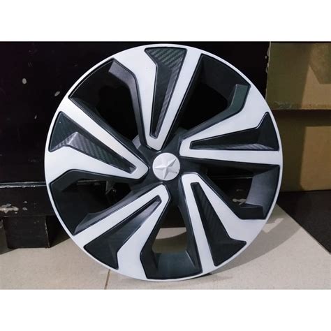 Jual Cover Velg Dop Roda Mobil Ring 13 Dan 14 Putih Model Kipas