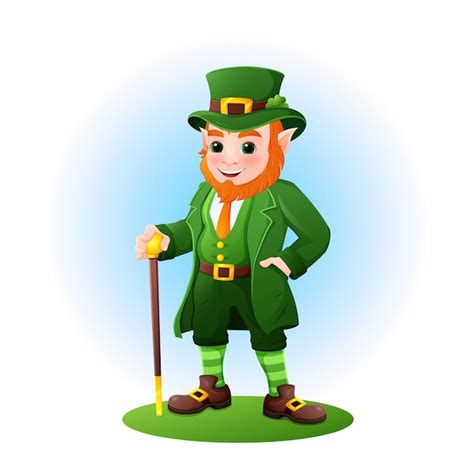 Premium Vector Cartoon Leprechaun St Patricks Day