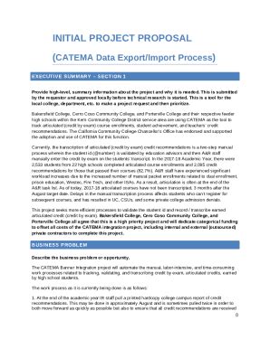 Sponsored Project Proposal Approval Instructions Doc Template Pdffiller