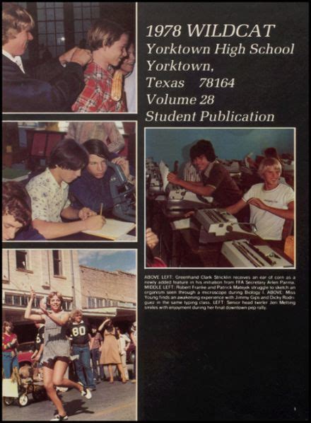 Explore 1978 Yorktown High School Yearbook, Yorktown TX - Classmates