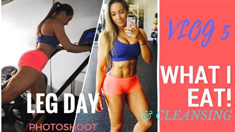 Leg Day Photoshoot What I Eat Vlog Youtube