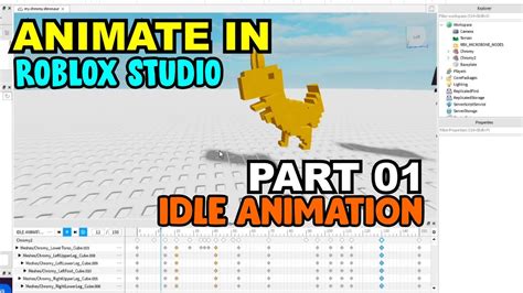 How To Animate Custom Character In Roblox Studio Idle Animation Part