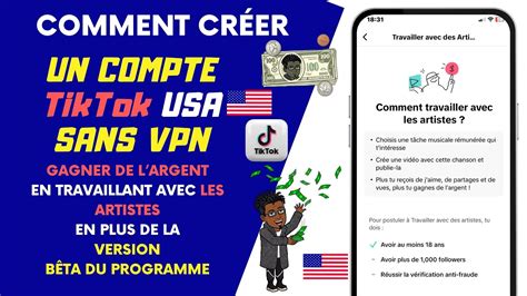 Comment Cr Er Un Compte Tiktok Usa Ligible Au Programme B Ta Dans Tous