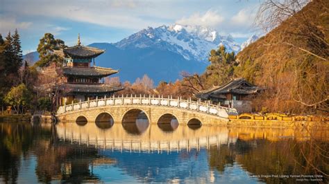 Yunnan Lijiang Asia Pool Province China Dragon Black 2K HD