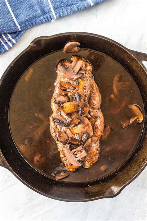 Red Wine And Mushroom Pork Tenderloin