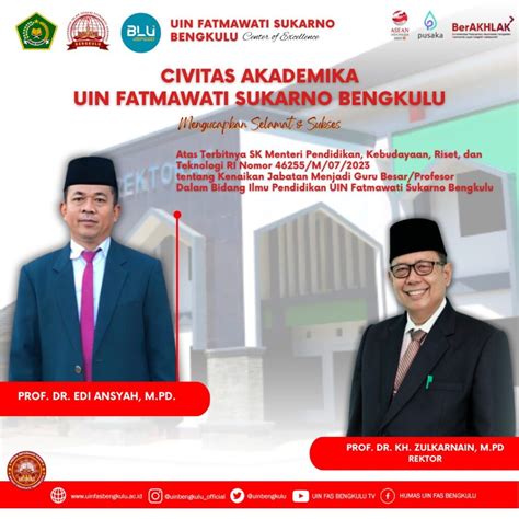 Ucapan Selamat Kepada Prof Dr Edi Ansyah M Pd Program Doktor