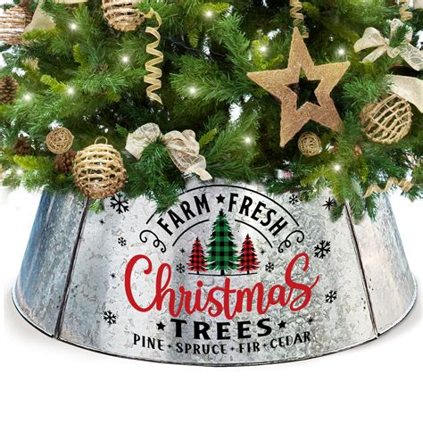 Amazon Christmas Tree Collars Farmhouse Metal Tree Collar 29 Inch