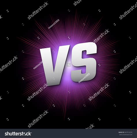 Vs Vector Letters Illustration Competition Icon Stock Vector (Royalty Free) 367913276 | Shutterstock