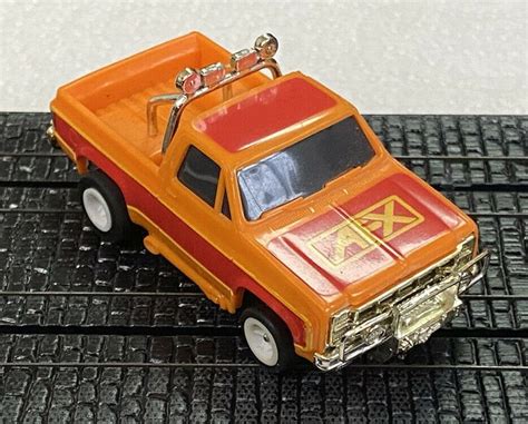 Afx Gmc Turbo Pickup Truck Orange And Redgold Slot Car Mint New Chassis