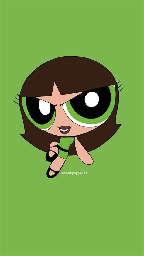 Brunette Green Powerpuff Girl Powerpuff Powerpuff Girl Green Aesthetic