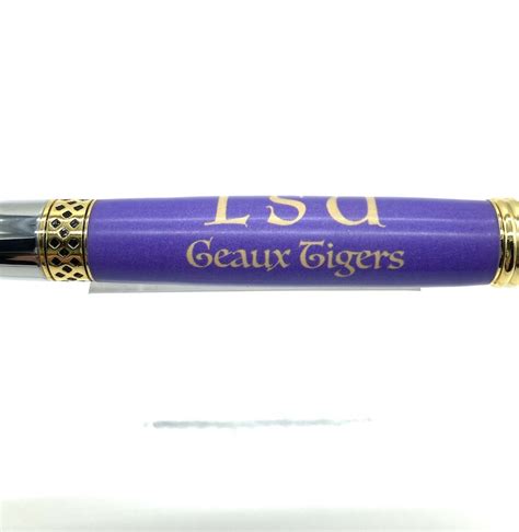 Lsu Geaux Tigers Pen Roby Write Handmade Handcrafted Pens Texas