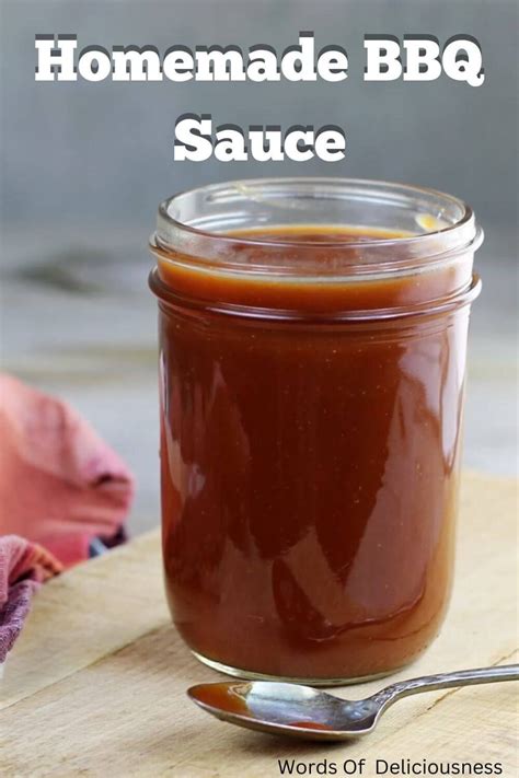 Homemade Bbq Sauce Recipe In 2024 Homemade Bbq Sauce Recipe Homemade Bbq Bbq Sauce Homemade