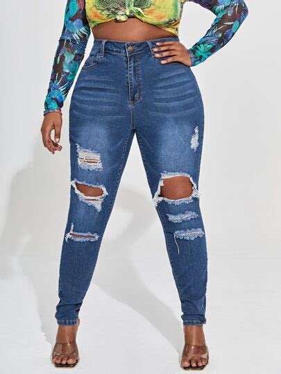 Search Plus Size Jeans Shein Uk