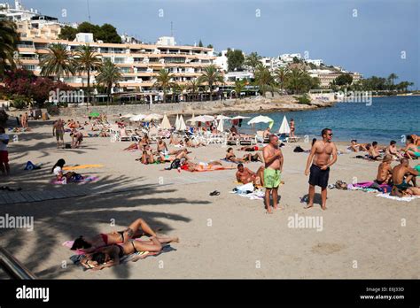 Ibiza Beach Sunbathing Hi Res Stock Photography And Images Alamy