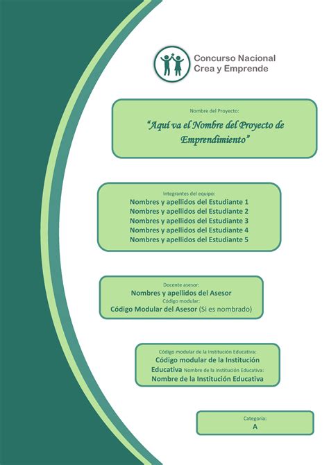 Manual Del Portafolio Crea Y Emprende Cat Crea Y Emprende Nombre