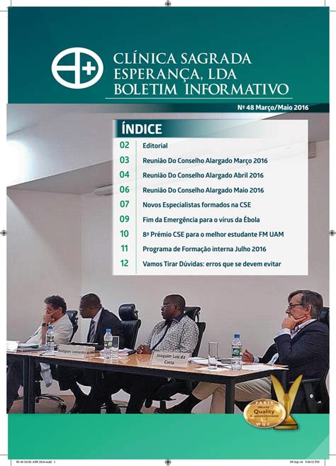 Cse Boletim Informativo N º 48 Março Abril 2016 By Clínica Sagrada