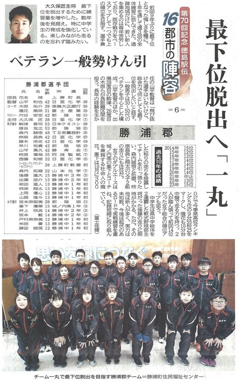 令和5年12月18日掲載新聞記事＜徳島新聞社＞ 勝浦町