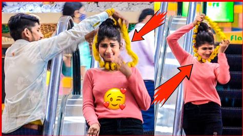 Varmala 😂 Prank On Cute Girls Escalator Part 2 Epic Reaction 😋