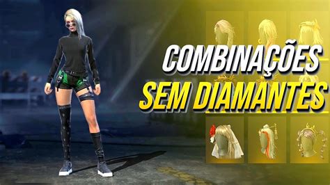 MELHORES COMBINAÇÕES DE ROUPAS FEMININAS GRÁTIS NO FREE FIRE SÓ