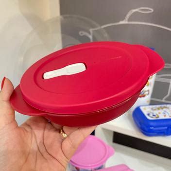 Marmita Vermelha Cristalwave Mini Gera O Ll Ml Da Tupperware