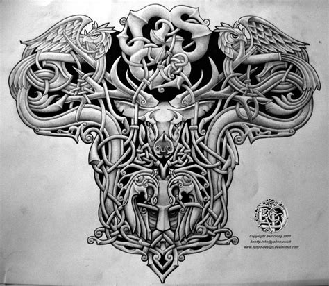 Celtic warrior back tattoo design by Tattoo-Design on DeviantArt