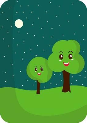 Cartoon Tree Background Vector Art, Icons, and Graphics for Free Download