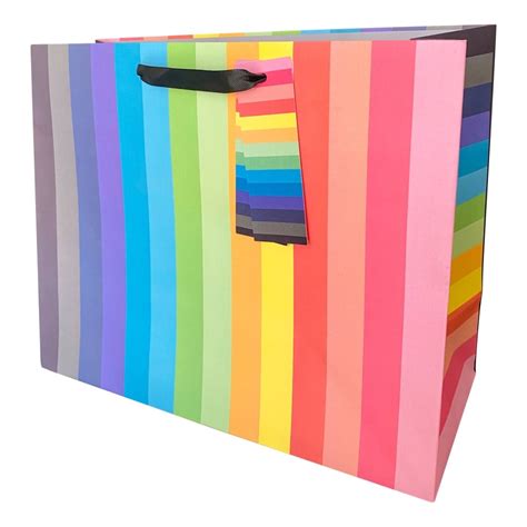 Tesco Multicoloured Stripe Large Bag Tesco Groceries