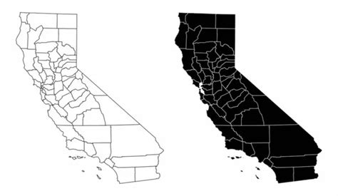 Fresno Mapa Do Condado Vector Art Stock Images Depositphotos