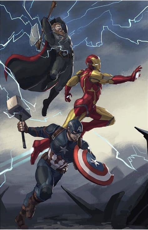 Marvels Big Three Marvel Héroes Marvel Vengadores Marvel