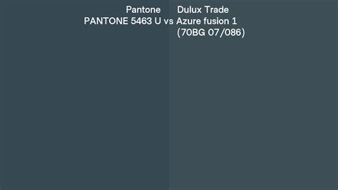 Pantone U Vs Dulux Trade Azure Fusion Bg Side By Side