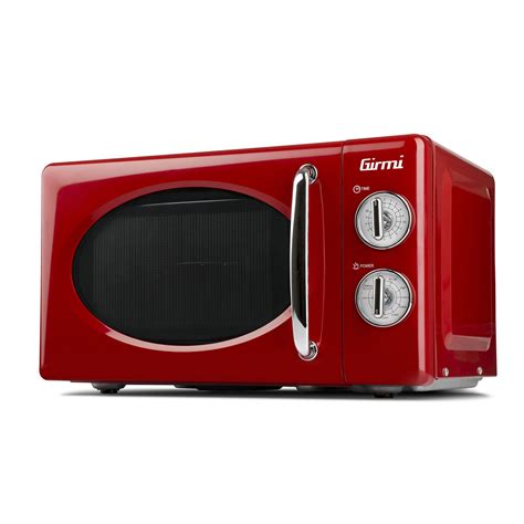 Микровълнова фурна Girmi, Винтидж, 20л, 700W, Таймер, Червен - eMAG.bg