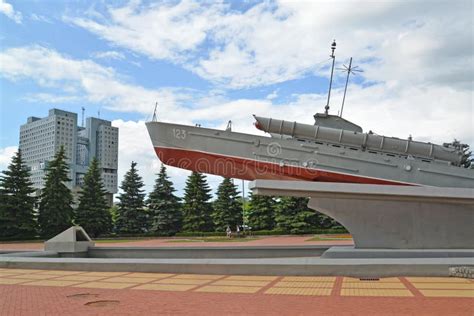 Kaliningrado Rusia El Miembro Del Gp 123 Komsomol Del Barco Del