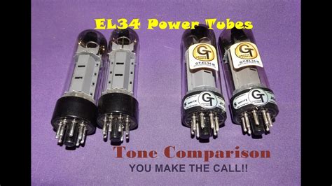 GROOVE TUBES EL34 M Vs SOVTEK EL34 Power Tube Comparison YouTube