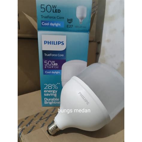 Jual Lampu Led Philips 50w 50watt 50 Watt Putih E27 Tforce Bulb Trueforce Shopee Indonesia