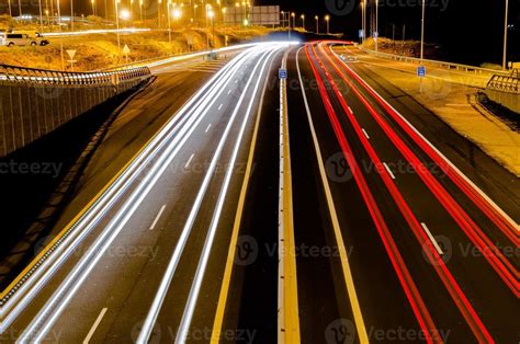 Highway at night 22477128 Stock Photo at Vecteezy