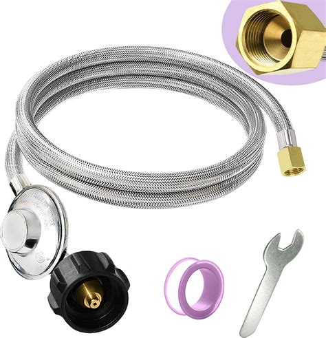 Amazon DOZYANT 5 Feet Propane Regulator Hose Replacement With