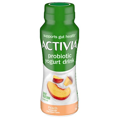 Activia Yogurt Drink Low Fat Peach Probiotic 7 Fl Oz Yogurt Drinks Sun Fresh