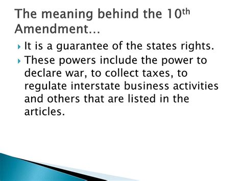 Ppt 9 Th And 10 Th Amendments Powerpoint Presentation Free Download