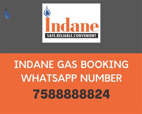 Indane Gas Booking WhatsApp Number Bank India