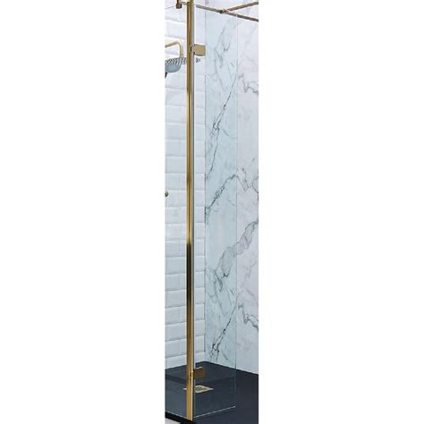 Kartell Ottone Brushed Brass Wetroom Screen Mersey Bathrooms Ltd