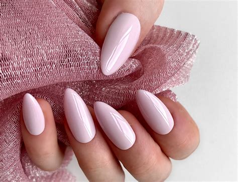 Pink Almond Nails