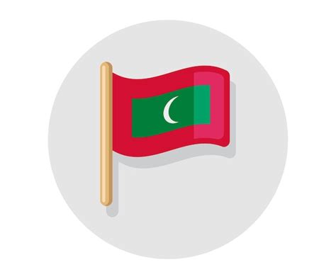 Premium Vector Waving Vector Maldives Flag