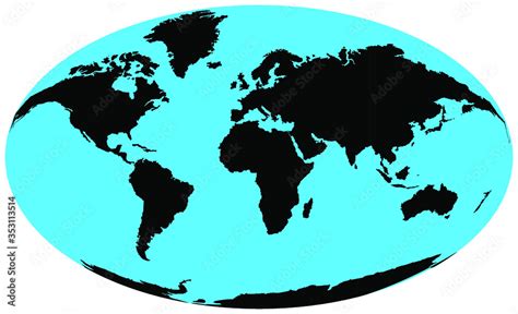 World Map In Oval Shape Vectorimages Stock Photos And Vectors Oval