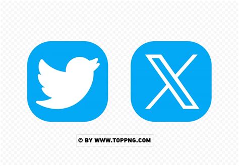 Blue Twitter X Logo Circle Png With Transparent Background Png Free