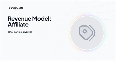 Revenue Model Affiliate