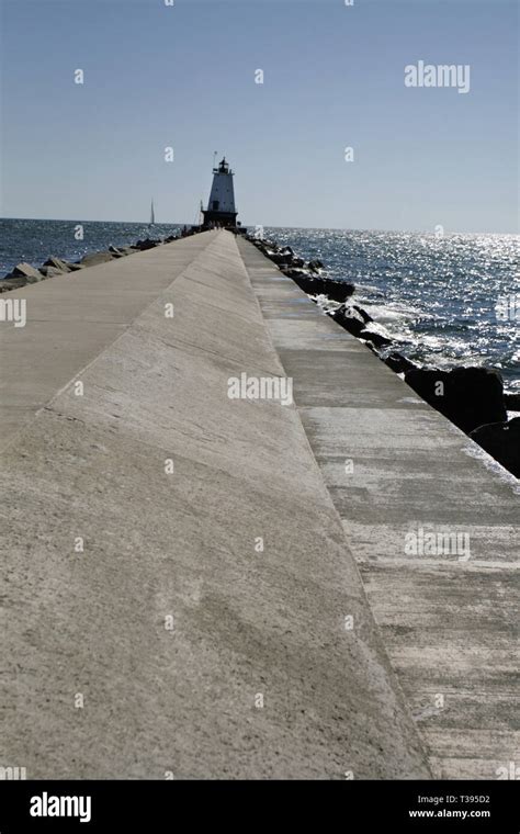 Ludington Michigan Lighthouse Stock Photo Alamy