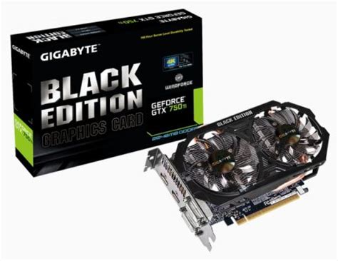 Видеокарты Gigabyte GeForce GTX 750 Ti Black Edition и GTX 770 Hall of