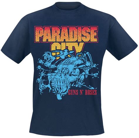 Koszulka GUNS N ROSES PARADISE CITY CREATURE Navy S Bravado Moda