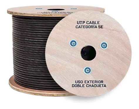 Cable Utp Cat 5e Exterior Doble Chaqueta Carrete X 305m Cuotas Sin