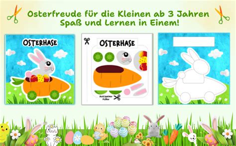 Basteln ab 3 Jahre Bastelbuch Ostern Frühling Ostern Ausschneidebuch